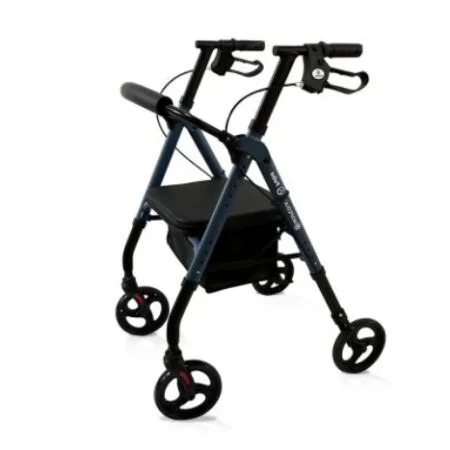 Andador plegable de 4 ruedas grandes con frenos de maneta FEBE