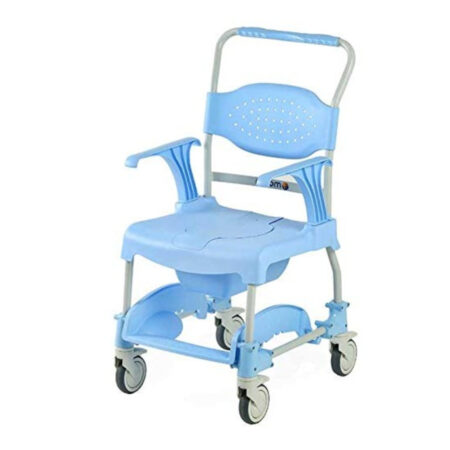 Silla de ducha y W.C con ruedas y orinal MOEM 150Kg
