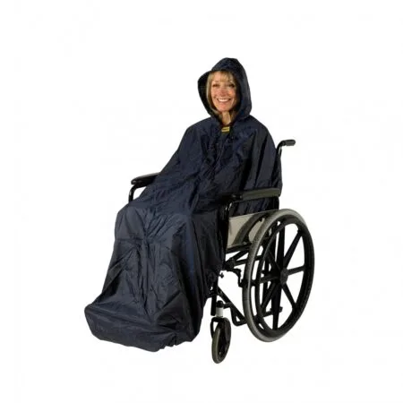 Chubasquero impermeable forrado para silla de ruedas