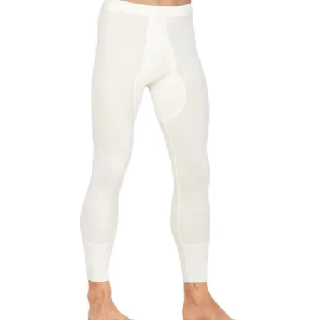 Pantalones largos de angora para hombre con bragueta