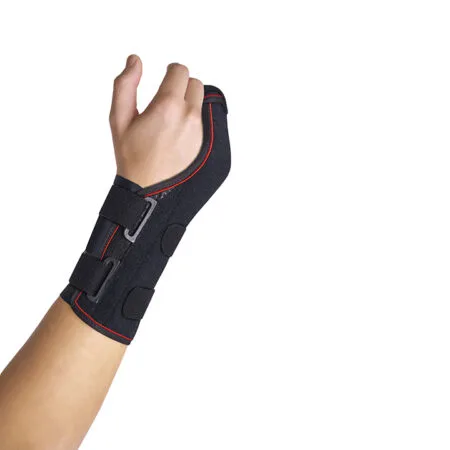 Muñequera semirrigida con ferula palmar-dorsal 4º Y 5º metacarpianos