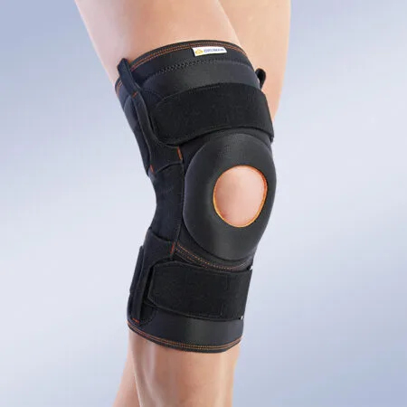 Rodillera con refuerzos laterales flexibles