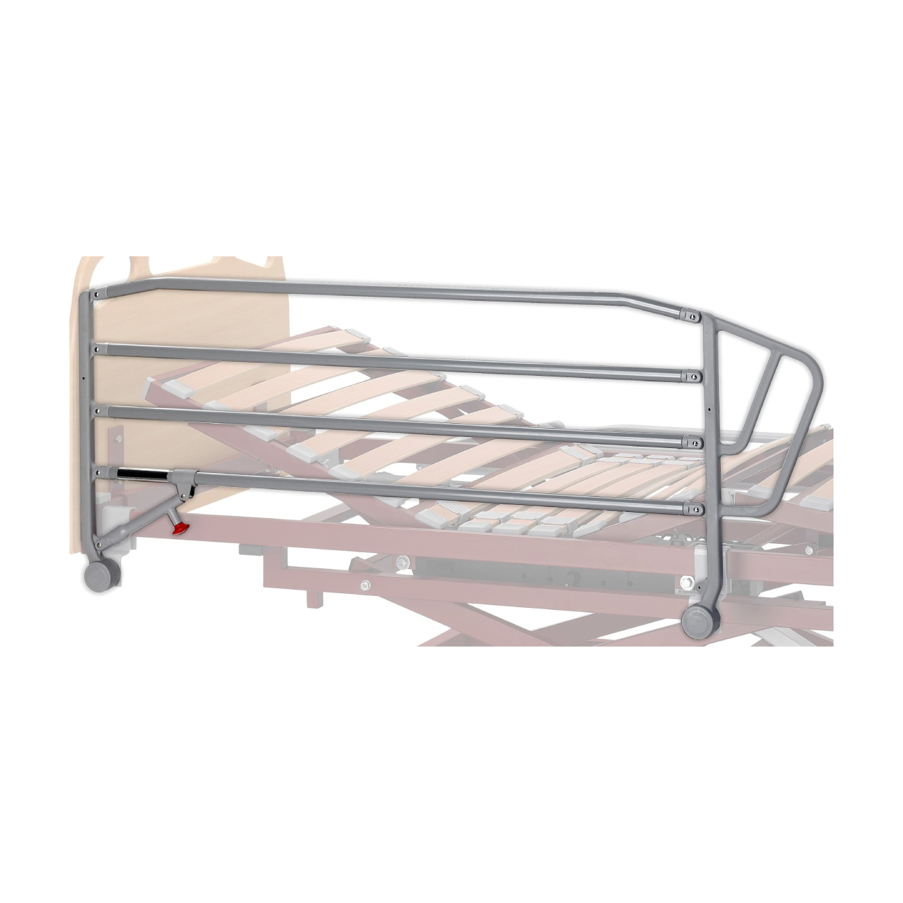 Par de barandillas para cama articulada con amarre universal