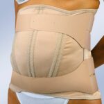 Faja sacrolumbar abdomen péndulo, semirrigida y cierre velcro