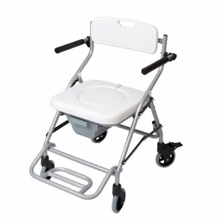 Silla de ducha-Wc plegable con ruedas "ERCINA"
