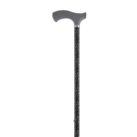Muletilla extensible negra estampada