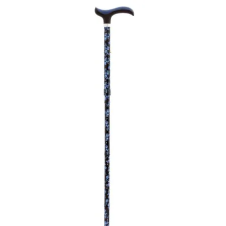 Muletilla plegable extensible flores azules puño suave